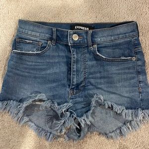 Express denim shorts